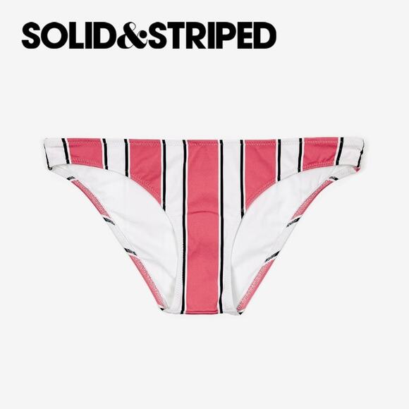 NWOT Solid & Striped Ashley Stripe Bikini Bottoms Size S Pink Swim Beach Summer - Picture 10 of 10